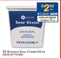 Winn Dixie SE Grocers Sour Cream 24 oz offer