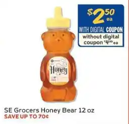 Winn Dixie SE Grocers Honey Bear 12 oz offer