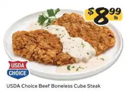 Winn Dixie USDA Choice Beef Boneless Cube Steak offer