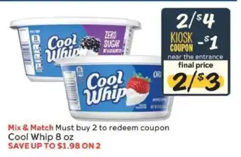 Winn Dixie Cool Whip offer