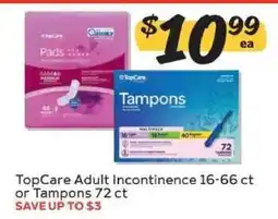 Winn Dixie TopCare Adult Incontinence or Tampons offer