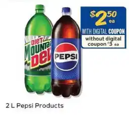 Winn Dixie 2 L Pepsi Products offer