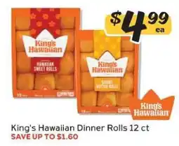 Winn Dixie King's Hawaiian Dinner Rolls offer
