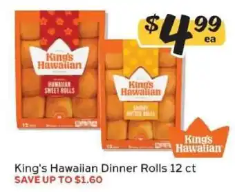 Winn Dixie King's Hawaiian Dinner Rolls offer