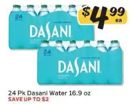 Winn Dixie 24 Pk Dasani Water 16.9 oz offer