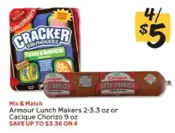 Winn Dixie Armour Lunch Makers or Cacique Chorizo offer