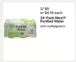 Walgreens 24-Pack Nice! Purified Water offer