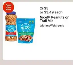 Walgreens Nice! Peanuts or Trail Mix offer