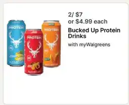 Walgreens Bucked Up Protein Drinks offer