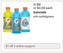 Walgreens Gatorade offer