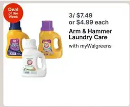 Walgreens Arm & Hammer Laundry Care offer