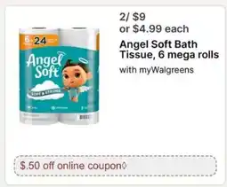 Walgreens Angel Soft Bath Tissue offer