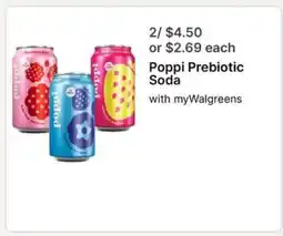 Walgreens Poppi Prebiotic Soda offer