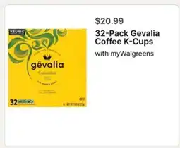 Walgreens 32-Pack Gevalia Coffee K-Cups offer