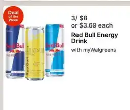 Walgreens Red Bull Energy Drink offer