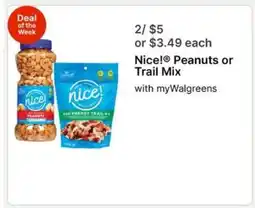 Walgreens Nice! Peanuts or Trail Mix offer