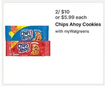 Walgreens Chips Ahoy Cookies offer
