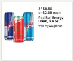 Walgreens Red Bull Energy Drink, 8.4 oz offer