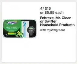 Walgreens Swiffer Heavy Duty Wet Cloths offer