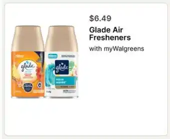 Walgreens Glade Air Fresheners offer