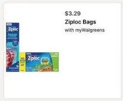 Walgreens Ziploc Bags offer