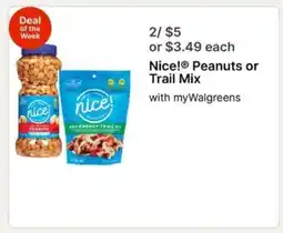 Walgreens Nice! Peanuts or Trail Mix offer