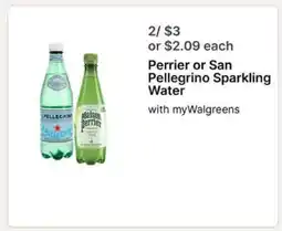Walgreens Perrier or San Pellegrino sparkling water offer