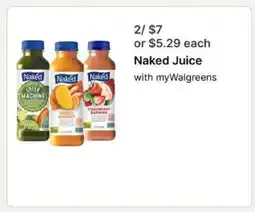 Walgreens Naked Juice offer