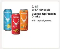 Walgreens Bucked Up Protein Drinks offer