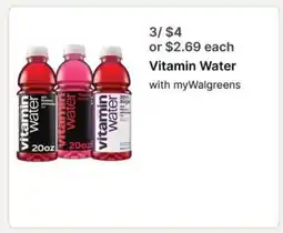 Walgreens Vitamin Water offer