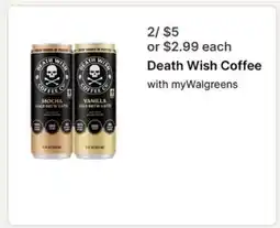 Walgreens Death Wish Coffee offer
