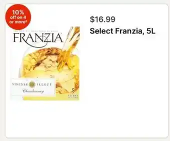 Walgreens Select Franzia, 5L offer