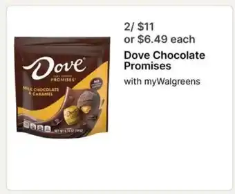 Walgreens Dove Chocolate Promises offer
