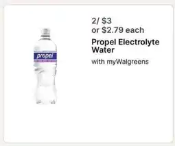 Walgreens Propel Electrolyte Water offer