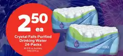 Save a Lot Crystal Falls Purified Drinking Water 24-Packs offer