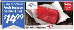 Rouses ALASKA WILD-CAUGHT Fresh Whole Sockeye Salmon offer