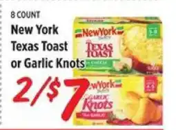 Rouses New York Texas Toast or Garlic Knots offer