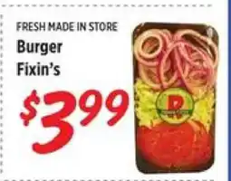 Rouses Burger Fixin's offer
