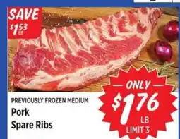 Rouses Pork Spare Ribs offer