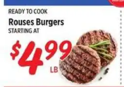 Rouses Rouses Burgers offer