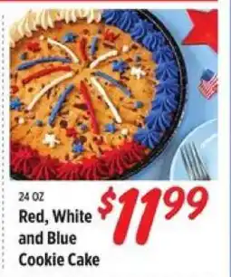 Rouses Red, White and Blue Cookie Cake offer