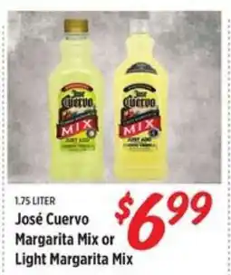 Rouses José Cuervo Margarita Mix or Light Margarita Mix offer