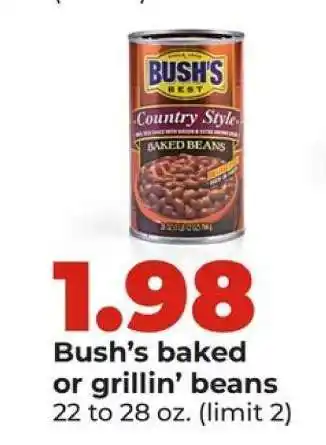 Hy-Vee Bush's Baked or Grillin' Beans offer