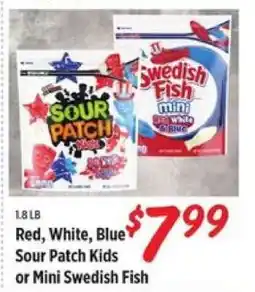 Rouses Red, White, Blue Sour Patch Kids or Mini Swedish Fish offer