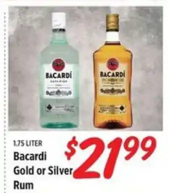 Rouses Bacardi Gold or Silver Rum offer