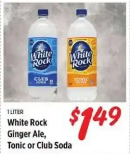 Rouses White Rock Ginger Ale, Tonic or Club Soda offer