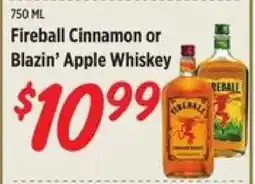 Rouses Fireball Cinnamon or Blazin' Apple Whiskey offer