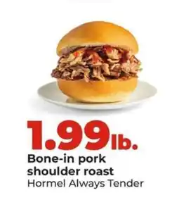 Hy-Vee Bone-in Pork Shoulder Roast offer