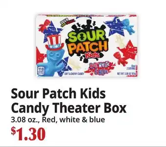 Ocean State Job Lot Sour Patch Kids Candy Theater Box offer