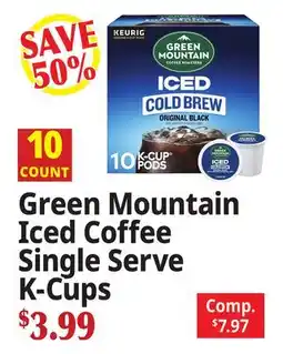 Ocean State Job Lot Green Mountain Iced Coffee Single Serve K-Cups offer
